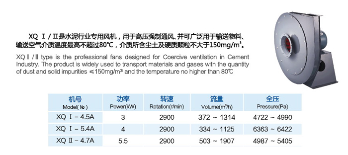 XQ系列高压离心风机